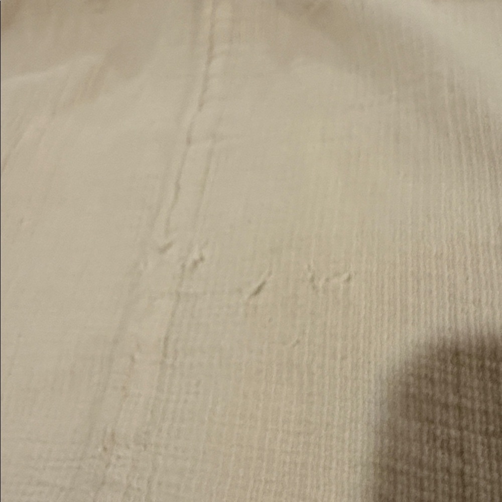 prAna Seakissed Tank Top Beige Organic Cotton Smocked Women’s M Boho - Picture 8 of 8